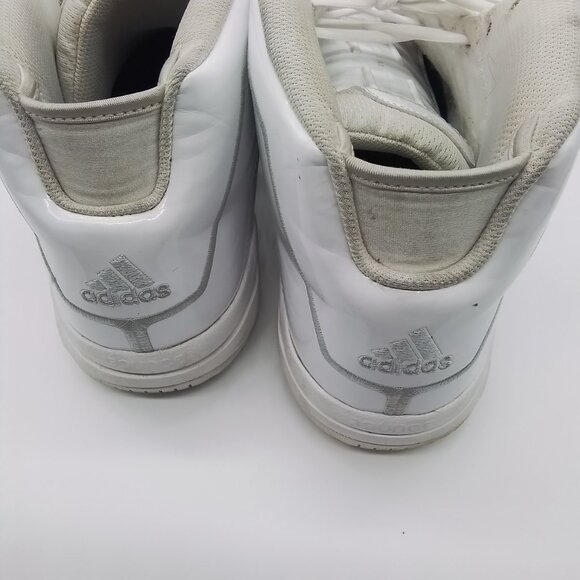ADIDAS PRO MODEL 2G TEAM WHIITE & SILVER BASKETBALL HIGHTOP SHOE SIZE 14 - Picture 5 of 5